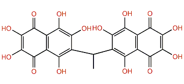 3,3'-Ethylidenebis(2,6,7-trihydroxynaphthazarin)