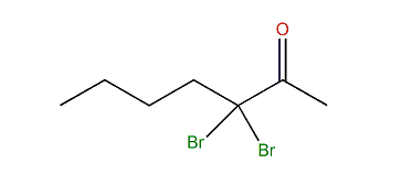 3,3-Dibromoheptan-2-one