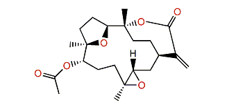 3,4-8,11-Bisepoxy-7-acetoxycembr-15(17)-en-1,12-olide
