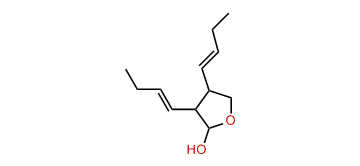3,4-Di(1-butenyl)-tetrahydrofuran-2-ol