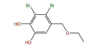3,4-Dibromo-5-(ethoxymethyl)-benzene-1,2-diol
