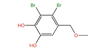 3,4-Dibromo-5-(methoxymethyl)-benzene-1,2-diol