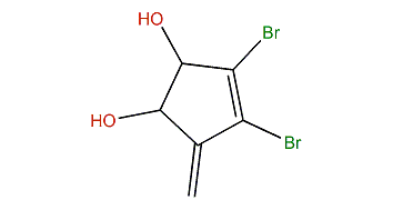 3,4-Dibromo-5-methylene-3-cyclopentene-1,2-diol