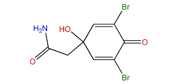 3,5-Dibromo-1-hydroxy-4-oxo-2,5-cyclohexadiene-1-acetamide