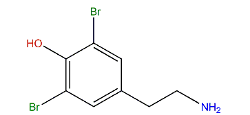 4-(2-Aminoethyl)-2,6-dibromophenol