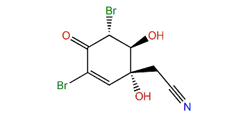 (1R,5R,6S)-3,5-Dibromo-1,6-dihydroxy-4-oxo-2-cyclohexene-1-acetonitrile