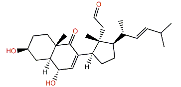3,6-Dihydroxy-24-nor-9-oxo-9,11-secocholesta-7,22-dien-11-al