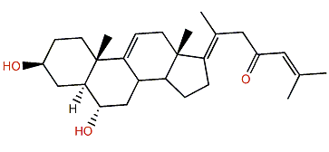 (E)-3,6-Dihydroxy-5a-cholesta-9(11),17(20),24-trien-23-one