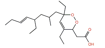 3,6-Epidioxy-4,6,10-triethyl-8-methyl-4,11-tetradecadienoic acid