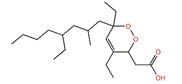 3,6-Epidioxy-4,6,10-triethyl-8-methyl-4-tetradecenoic acid