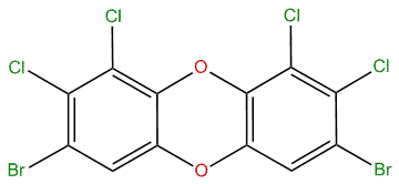 3,7-Dibromo-1,2,8,9-tetrachlorodibenzo-p-dioxin