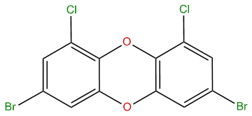 3,7-Dibromo-1,9-dichlorodibenzo-p-dioxin