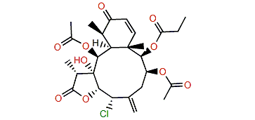 (13Z)-3,9-Diacetoxy-6-chloro-8-hydroxy-2-propionyloxybriara-5(16),13-diene-12,18-dione