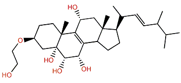 (22E)-3-(1',2'-Ethandiol)-24-methylcholesta-8(9),22-dien-3b,5a,6a,7a,11a-pentaol