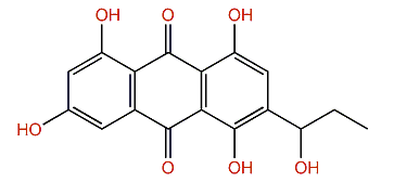 3-(1'-Hydroxypropyl)-1,4,6,8-tetrahydroxy-9,10-anthraquinone