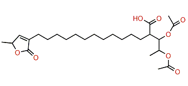3-(13-Carboxy-14,15-dihydroxyhexadecyl)-5-methyl-2(5H)-furanone