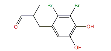 3-(2,3-Dibromo-4,5-dihydroxyphenyl)-2-methylpropanal