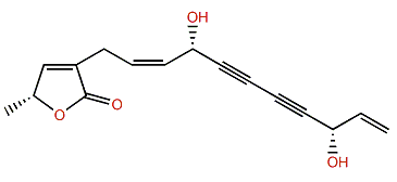 (4'S,5S,9'S)-3-(4,9-Dihydroxy-2,10-undecadiene-5,7-diynyl)-5-methyl-2(5H)-furanone