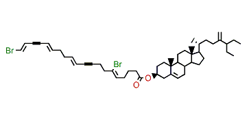 (Z,E,E,E)-3-O-(6,20-Dibromo-5,11,15,19-eicosatetraene-9,17-diynoyl)-xestosterol