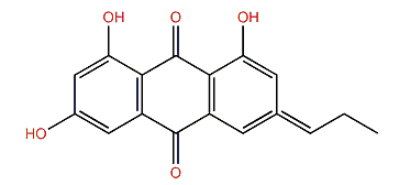 (E)-3-(Prop-1'-enyl)-1,6,8-trihydroxy-9,10-anthraquinone