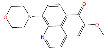 3-N-Morpholinyl-9-demethyl(oxy)-aaptamine