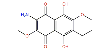 3-Amino-7-ethyl-5,8-dihydroxy-2,6-dimethoxy-1,4-naphthoquinone