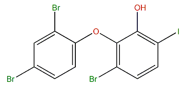 3-Bromo-2-(2',4'-dibromophenoxy)-6-iodophenol
