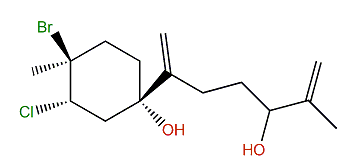 (2S,3S,6S)-3-Bromo-2-chloro-2,3-dihydro-6,10-dihydroxy-b-bisabolene