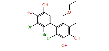3-Bromo-4-[2,3-dibromo-4,5-dihydroxyphenyl] methyl-5-(ethoxymethyl) 1,2-benzenediol