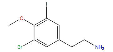 3-Bromo-5-iodo-4-methoxyphenethylamine