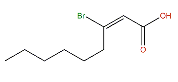 (E)-3-Bromo-2-nonenoic acid