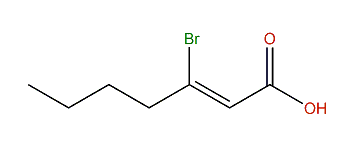 (Z)-3-Bromo-2-heptenoic acid
