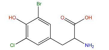 2-Amino-3-(3-bromo-5-chloro-4-hydroxyphenyl)-propanoic acid