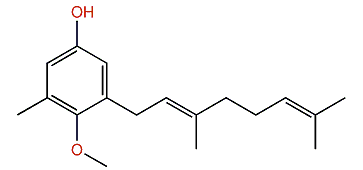 (E)-3-(3,7-Dimethyl-2,6-octadienyl)-4-methoxy-5-methylphenol