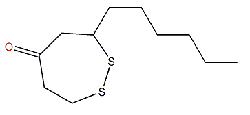3-Hexyl-4,5-dithiocycloheptanone