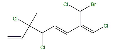 (3R,4S,5E,7E)-2-(Bromochloromethyl)-1,5,6-trichloro-6-methyl-1,3,7-octatriene