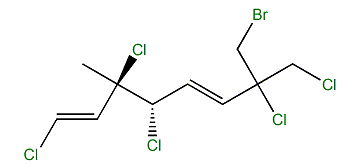 (1E,3R,4S,5E)-8-Bromo-1,3,4,7-tetrachloro-7-chloromethyl-3-methyl-1,5-octadiene