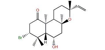 (3R,5S,6S,8S,9S,10R,13R)-3-Bromo-6-hydroxy-8,13-epoxylabd-14-en-1-one