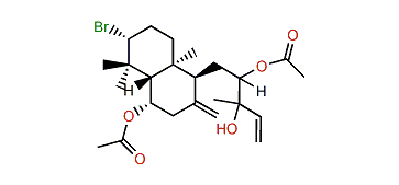 (3R,5S,6S,9S,10S)-3-Bromo-6,12-diacetoxy-13-hydroxyhydroxylabd-8(19),14-diene