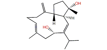 (1Z,3S,4S,7R,11E,14S)-3,7-Cyclo-1,8(19),11-cembratriene-4,14-diol