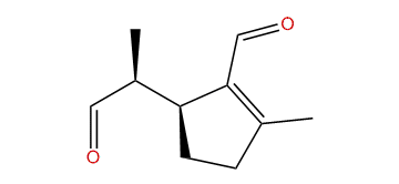 (3S,8S)-2-Methyl-5-(1-formylethyl)-1-cyclopentene-1-carbaldehyde