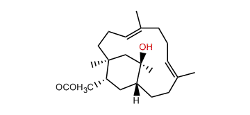 3alpha-acetoxy-15beta-Hydroxy-7,16-secotrinervita-7,11-diene