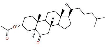 3a-Acetoxy-5a-cholestane-6-one