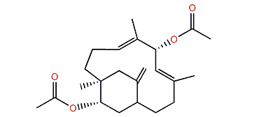 3a,10a-Diacetoxy-7,16-secotrinervita-7,11,15(17)-triene