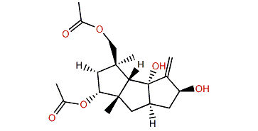 3a,14-Diacetoxy-9(12)-capnellene-8b,10a-diol