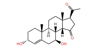 3a,7b-Dihydroxy-14b-pregn-4-en-15,20-dione