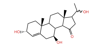 3a,7b,20xi-Trihydroxy-14b-pregn-4-en-15-one