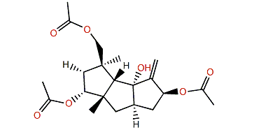3a,8b,14-Triacetoxy-9(12)-capnellene-10a-ol
