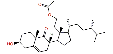 (24S)-3b-Hydroxy-11-acetoxy-24-methyl-9,11-secocholest-5-en-9-one