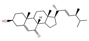 (22E,24S)-3b-Hydroxy-24-methylcholesta-5,22-dien-7-one